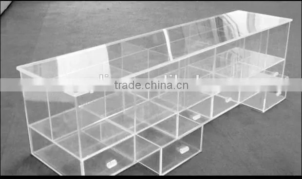 with 6 drawer acrylic storage box clear plastic box