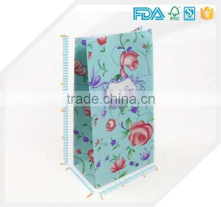Shipping from China French Fries paper bag Greaseproof assorted color paper bag