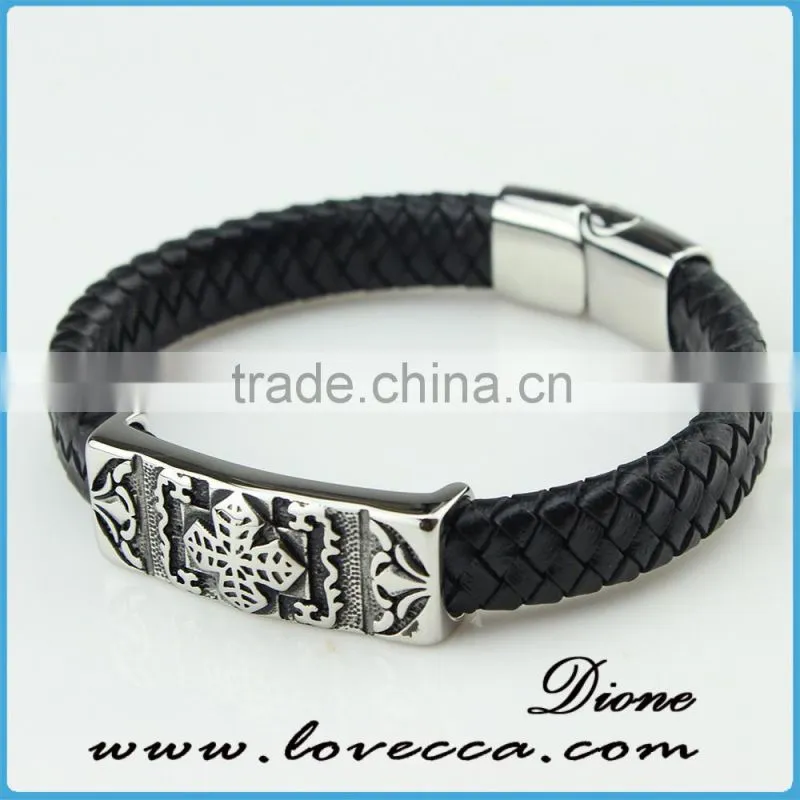 Fashion Jewelry wholesale !!! Unisex Charm Genuine leather bracelet