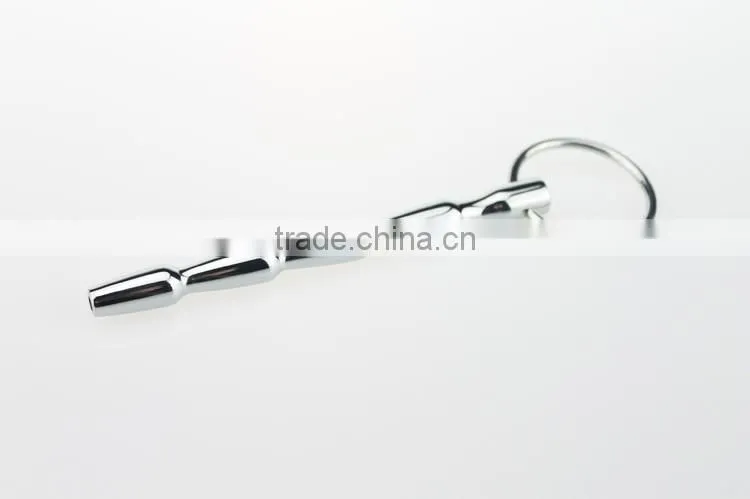 CTDA-013 Male Stainless Steel Soft Silicone Urethral Stretching Tube Urethra Metals Urine Catheter