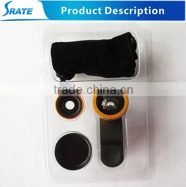 JT003 Fish-eye 0.67x Wide Angle Macro Triplet Lens for Mobile Phone Use