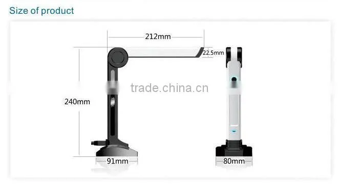 global office supplies 2 mega low-carbon portable ocr document camera