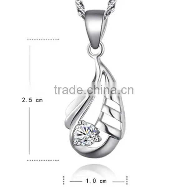 925 Sterling Silver pendant necklace design offashion necklace 2016