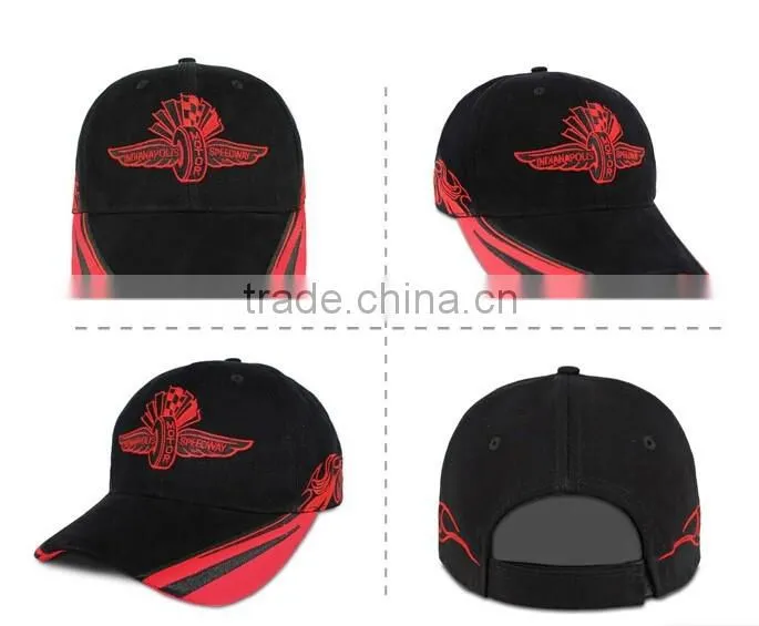 High quality twill cotton custom embroidery promotional 6 panel baseball cap wholesale