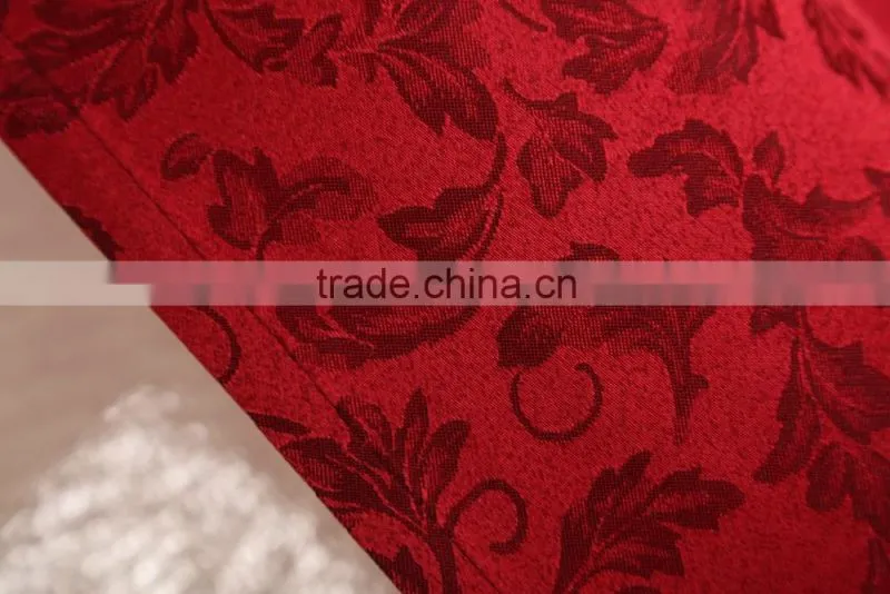 100% polyester fabric Jacquard Curtain Panel Grommet Drapes