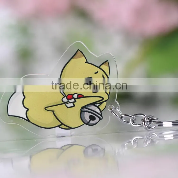 Custom acrylic keychains charm make in china