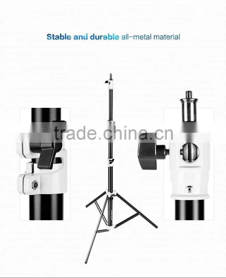 Professional refined aluminum tube light stand for photo studio flash umbrellas reflector