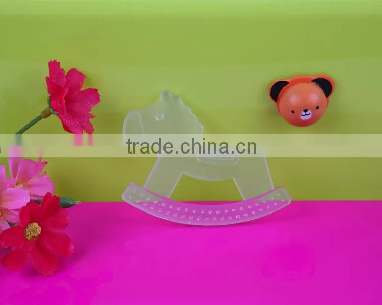 2015 New Design Wholesale Hot Selling BPA Free Baby Silicone Teether