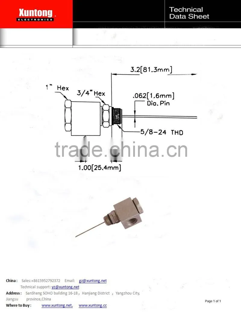 90 Degree Pin Type Connector