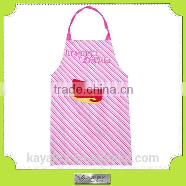 Custom promotional pongee polyester girl apron