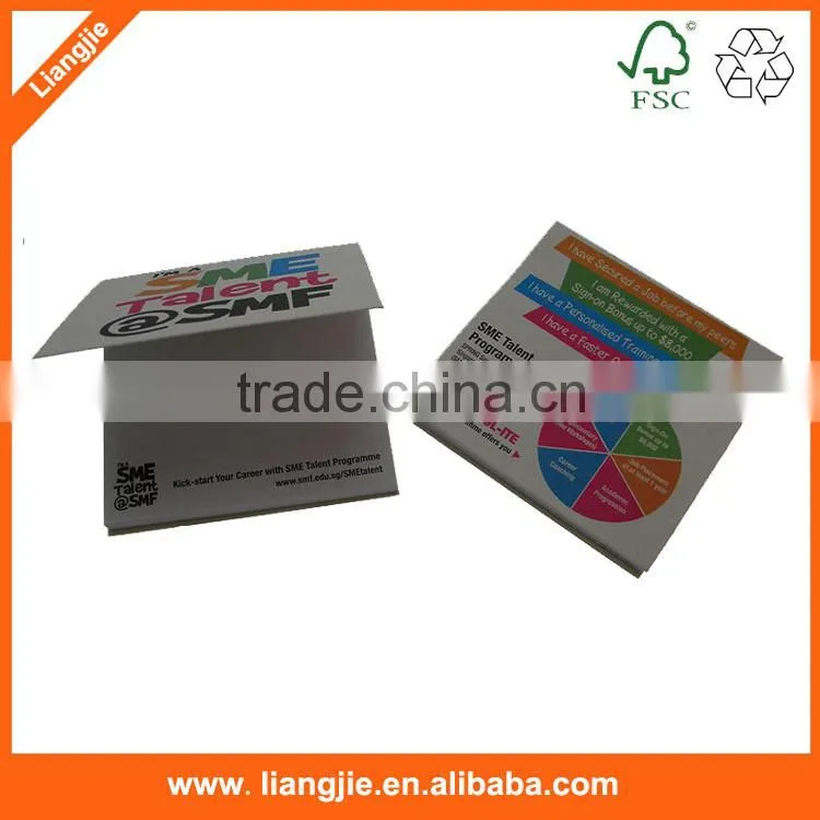 remove shaped memo pad with pen hole