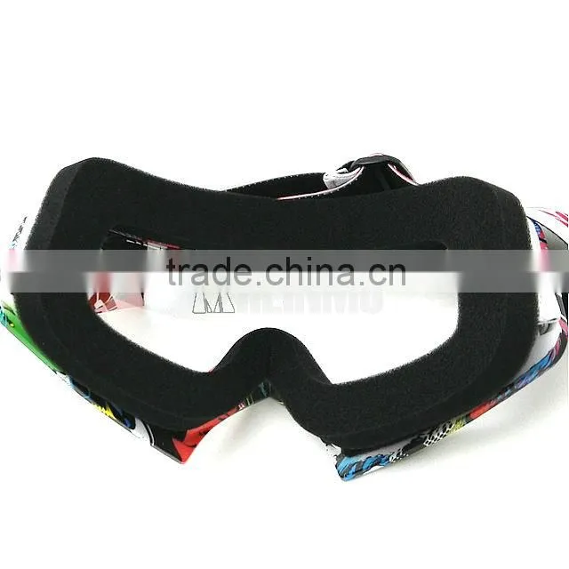 Cool fashion transparent goggle, custom motorcycle goggles , motocross glasses