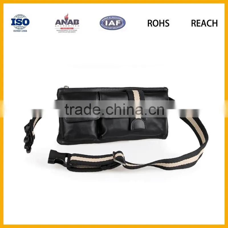 2016 Trendy Bicycle Sport Running Belt PU Waist Bag Leisure Bag for Men and Women