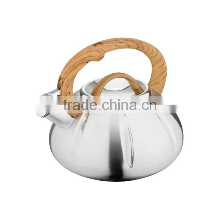 Capsulated Bottom non electric camping whistling tea pot tea kettle stainless steel kettle