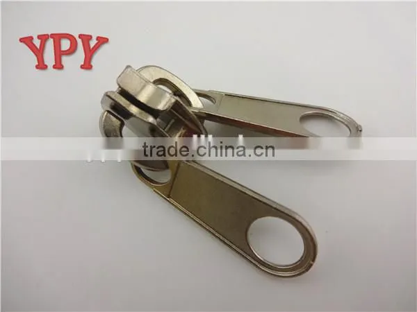 8# metal zipper slider with double puller