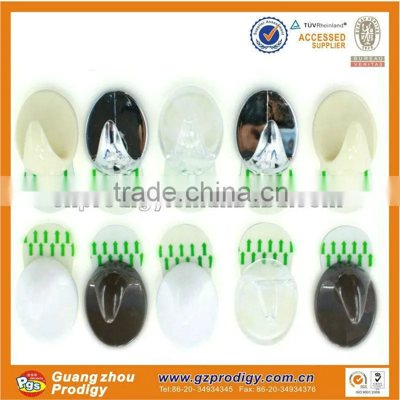 adhesive plastic hook adhesive oval wall hook adhesive 5pcs set plastic hook