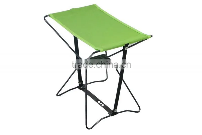 Small folding pocket chair camping chair with pvc fabric