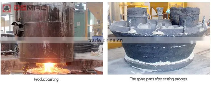 Terex spare parts- cone crusher concave, cone crusher spare parts with longer serve life (from OEM manufacture)