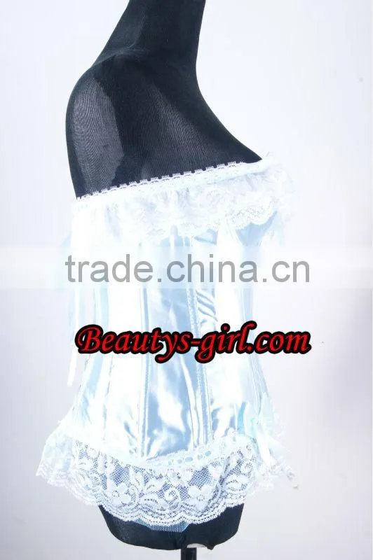 Hotsale Fashion Woman Sexy Lovely Blue Princess Corset For Party