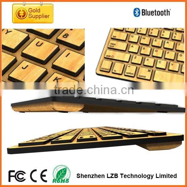 Bamboo keyboard, bamboo bluetooth keyboard for iphone/ipad/tablet