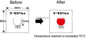 Temerature indicator for environmental investigation/Irreversible/Waterproof/From 40 to 250 deg.C