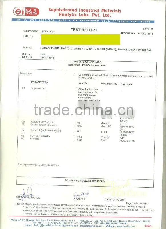 Wheat Flour Supplier in India