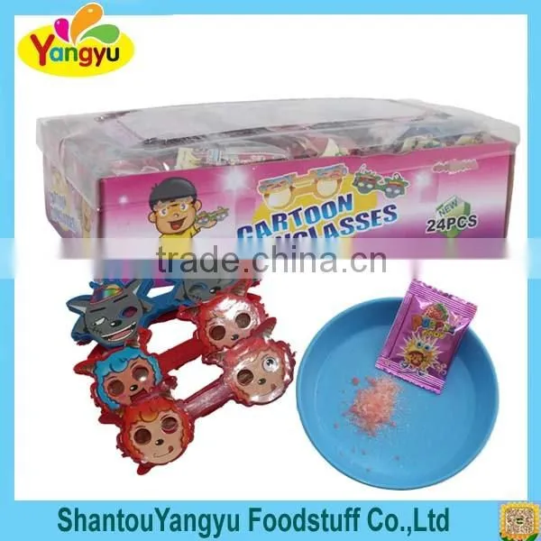 Magic finger lollipop with popping candy