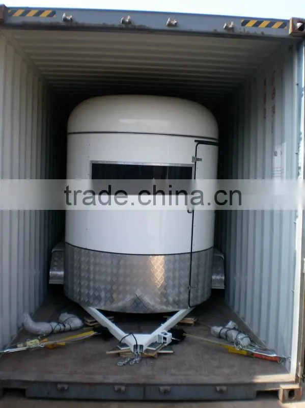 Economic standard 2 or 3 straight angle load horse float