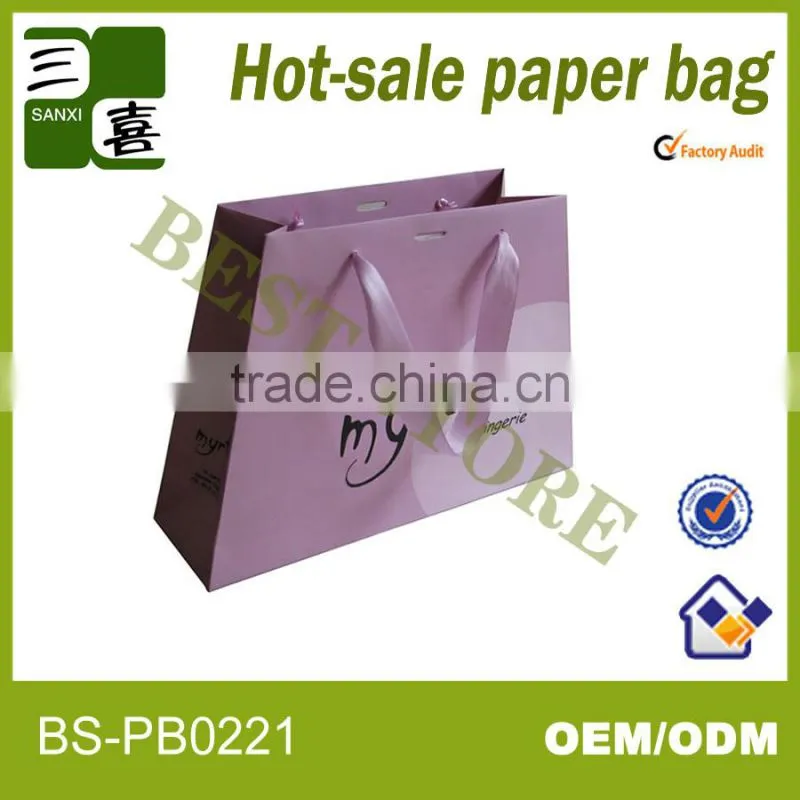 High-quality chevron paper bags for promotion