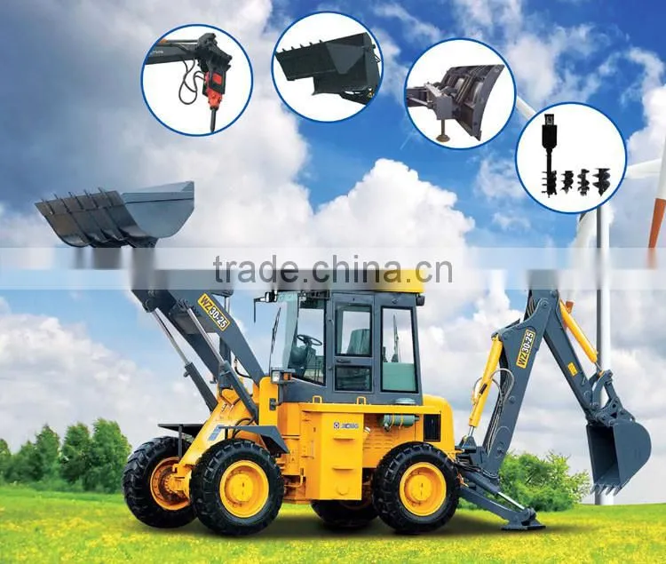 CE approved WZ30-25 65KW 1.0CBM 950kg high reliable small farm tools and equipment and their uses