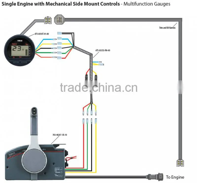 Singflo Outboard OEM 703 Marine/boat binnacle remote Control/boat engine controls