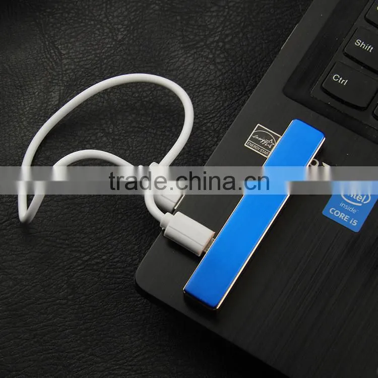 Mini Portable USB Port Electronic Windproof Flameless Rechargable Lighter