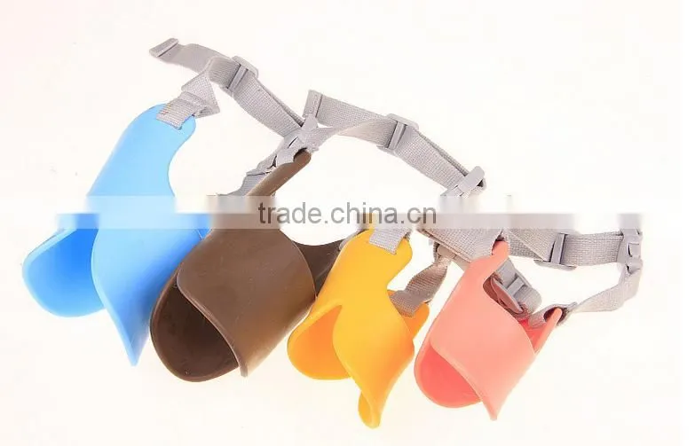wholesales soft silicone Duck Mouth Shape Dog Mouth Covers