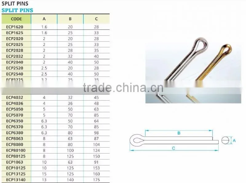 Spring Steel Split Pin