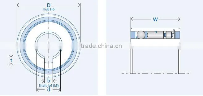 FND437M One Way Clutch Bearing Complete Freewheel Clutch Unit FND 437 M
