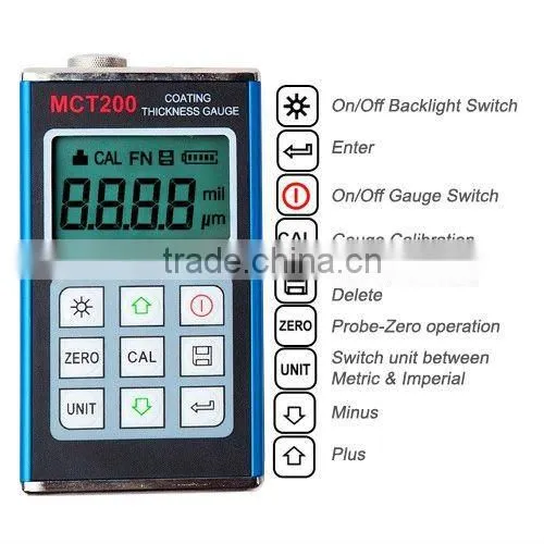Handheld MITECH MCT200 Ultrasonic Thickness Gauge