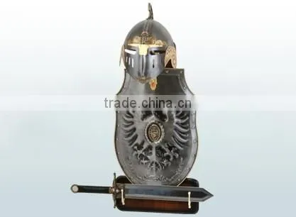 B-10 Shield warrior sculpture bronze wholesale statues art deco gift design bust