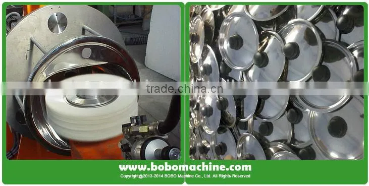 Automatic cookware cover polishing machine