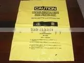 clear black plastic asbestos garbage bags