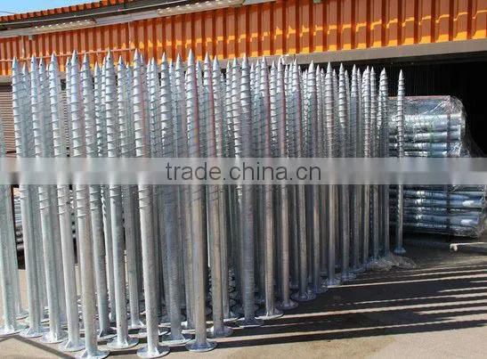 high quality hot dipped galvanized ground screw