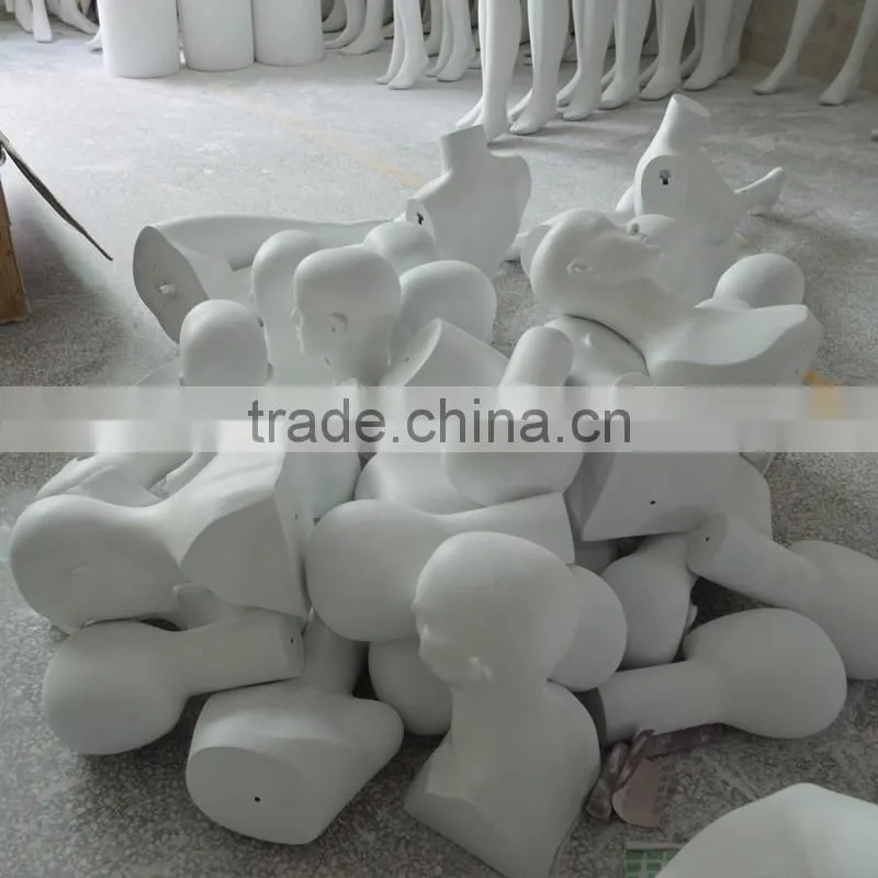 Fashion Golden Egghead Female Mannequin Head Fiberglass Display For Cap