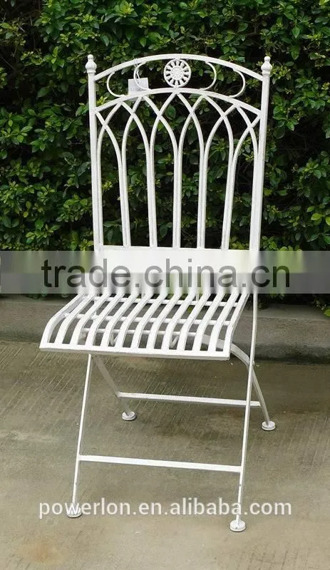 Wrought iron furniture vintage folding chair