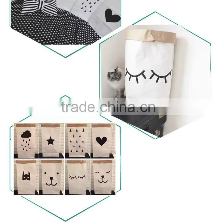 recycle Laundry Toy Organizer Paper Storage bag Home paper keeper bag
