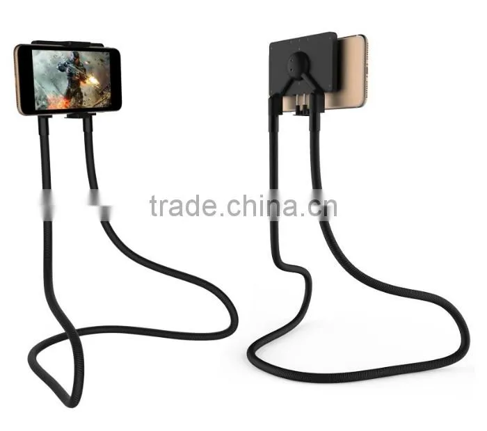 2017 New Creative Neck Wearable Phone Holder For Personal Leisure/Driving Use , Universal Adjustable Mobile Phone Stand Holder