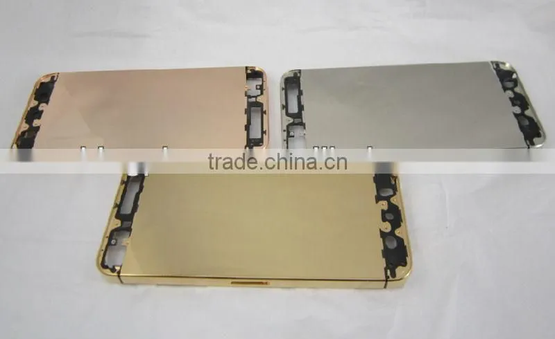 Rose gold mirror finish bezel housing for iPhone 5S, from kingphone