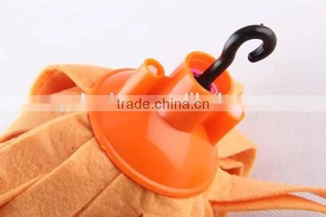 Colorful non woven fabric mop with plastic hook/ mop head
