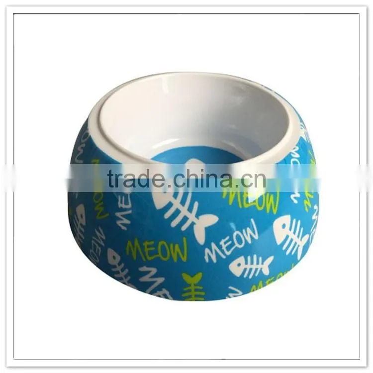 Pet accessories wholesale China 2 compartments plastic dog bowls