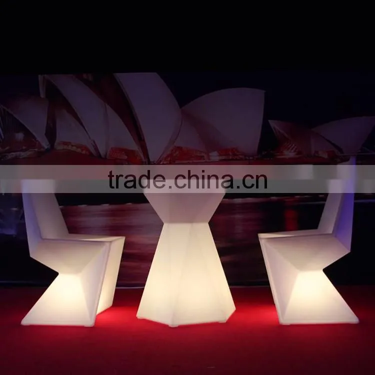 Led Flower Shape Party Table and Chair