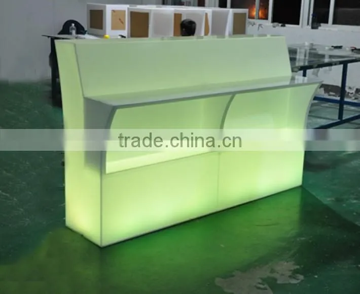 Hot Sale Commercial Furniture LED lighting Bar Counter Design
