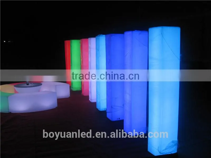 led glow furniture wending decoration led column garden column light